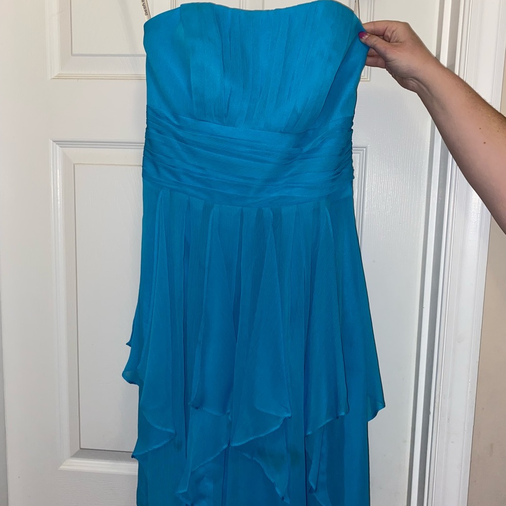David’s Bridal Caribbean blue bridesmaid dress! Size 6